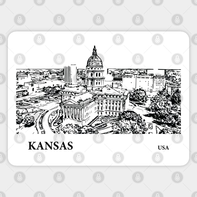 Kansas State USA Sticker by Lakeric